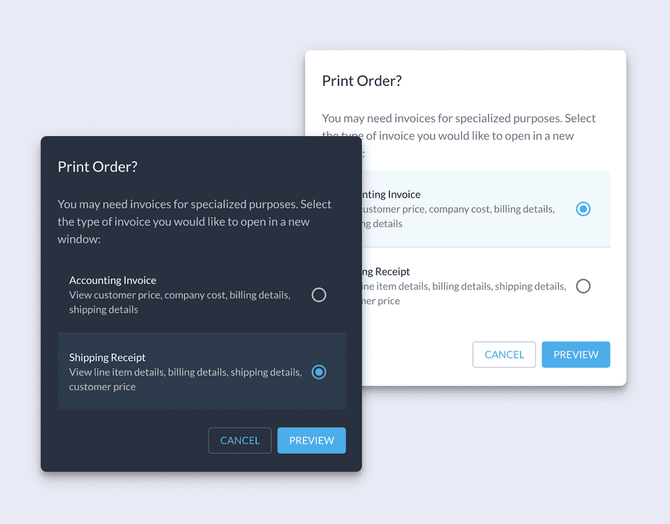 Print UI