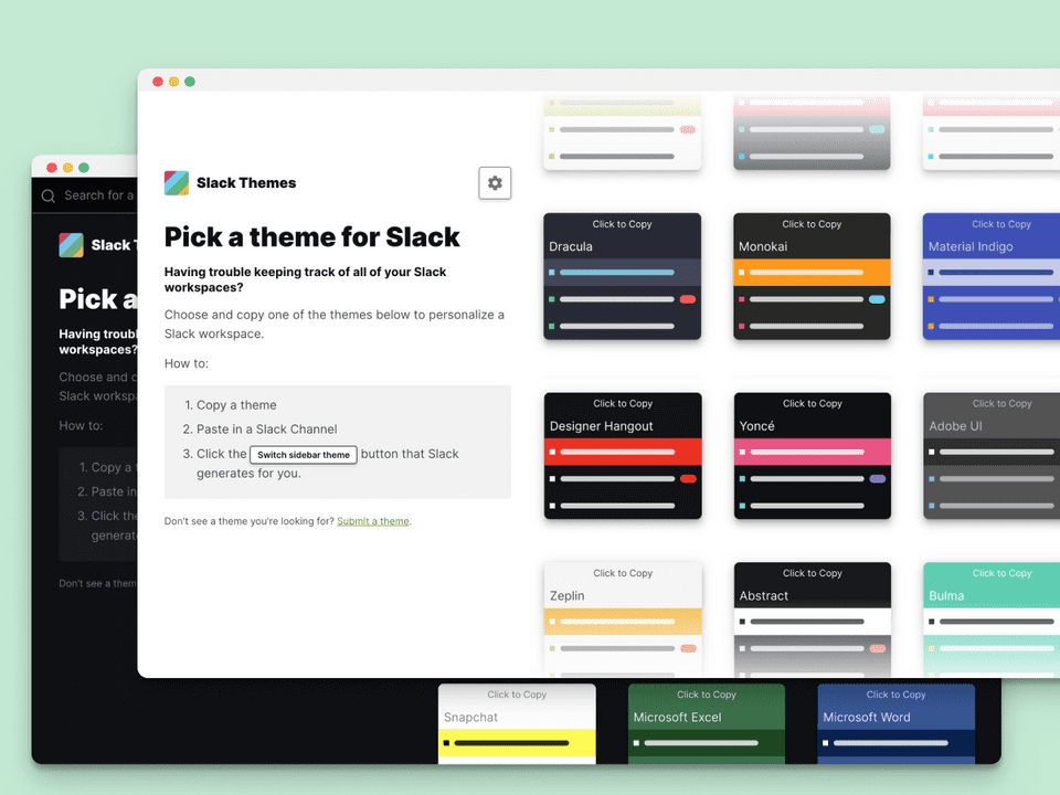 Slack Themes